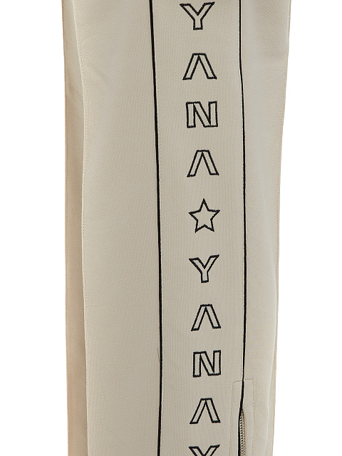 Beige & Black "Yana" Embroidered Jersey Suit, 4 Beige & Black "Yana" Embroidered Jersey Suit, 4