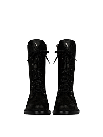 Black Leather Army Boots, 2