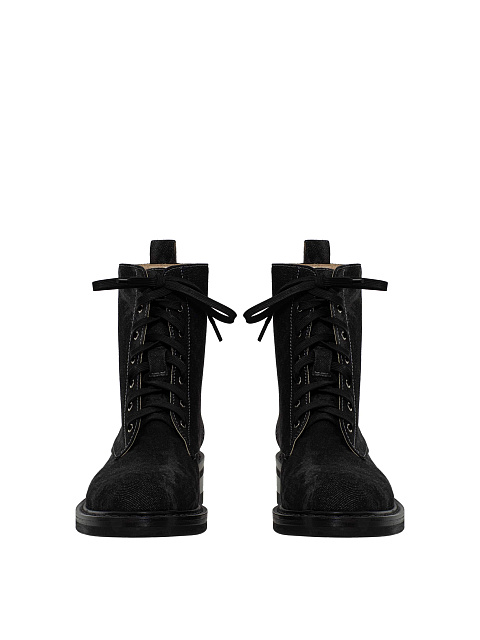 Dark grey denim boots, 2