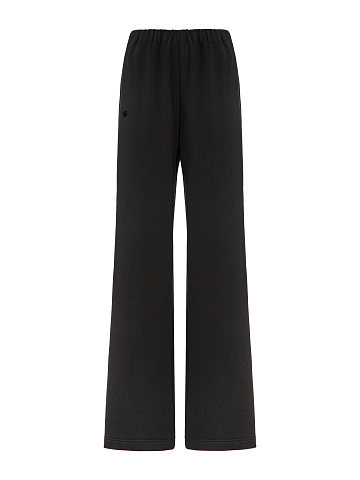 Black fleece sweatpants, 1