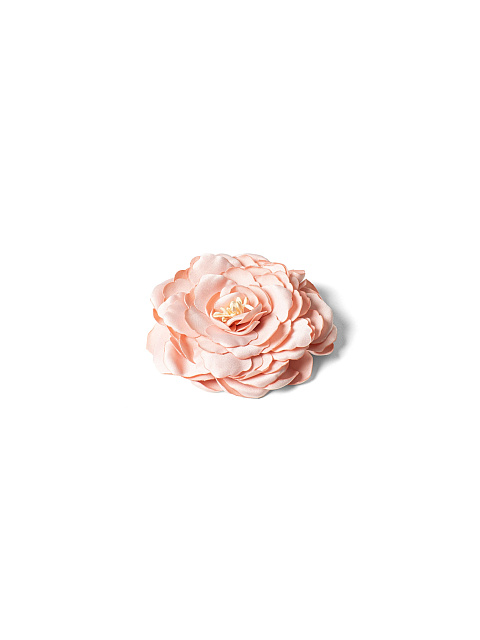 Peach flower brooch, 3