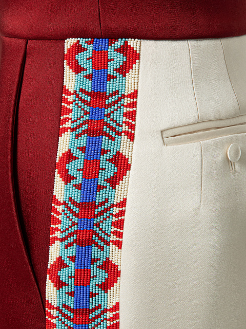 Two‑tone midi skirt, 3