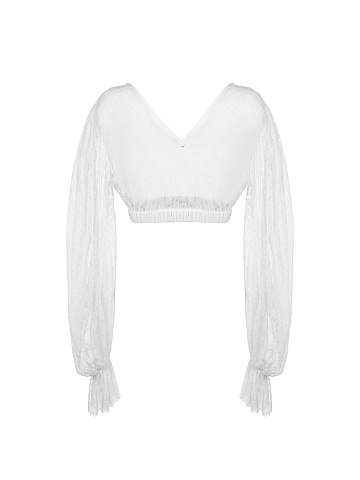 White Corded Lace Shirt, 2