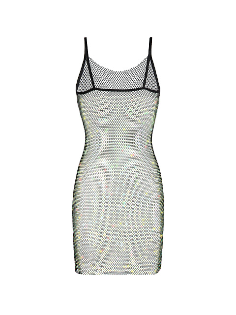 Black Rhinestones Mesh Dress, 2 Black Rhinestones Mesh Dress, 2