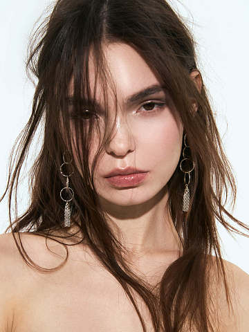 Silver Tassel Long Earings, 2