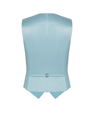 Light Blue Rayon & Silk Vest, 2