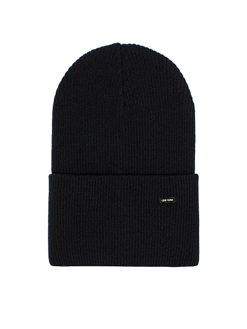 Black Ribbed Beanie Hat, 1 Black Ribbed Beanie Hat, 1