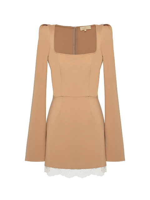 Beige Jersey Mini Dress, 1 Beige Jersey Mini Dress, 1