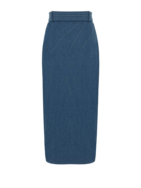 Blue Denim Pencil Skirt, 2