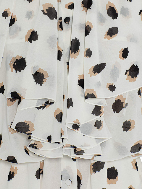 Printed chiffon mini dress, 4