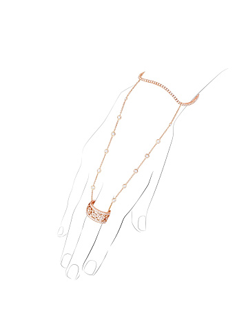 Rose Gold & Diamonds Slave Bracelet, 1