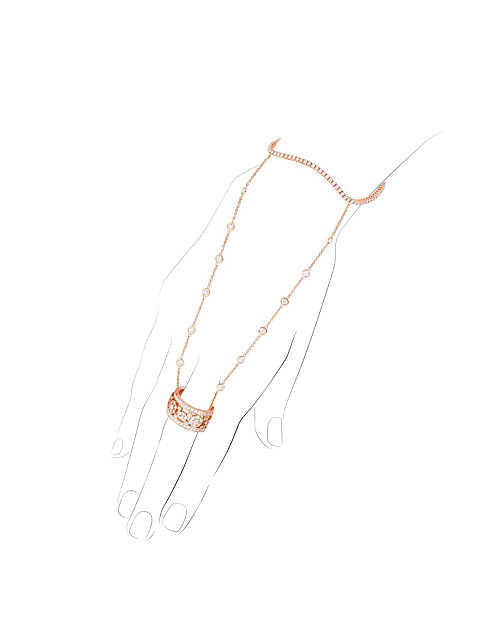 Rose Gold & Diamonds Slave Bracelet, 1