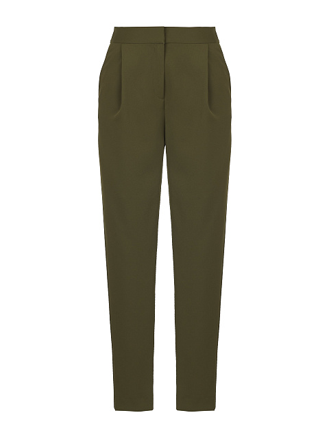 Khaki Green Double-Breasted Peplum Pantsuit, 3 Khaki Green Double-Breasted Peplum Pantsuit, 3