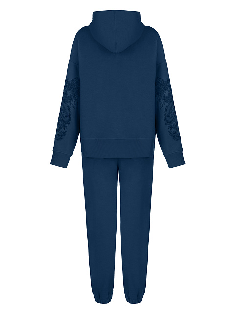 Blue Dragon Embroidered Jersey Suit, 2 Blue Dragon Embroidered Jersey Suit, 2