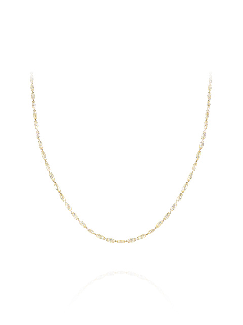 Yellow Briolette Diamond, Yellow Round Diamond & Gold Necklace, 1