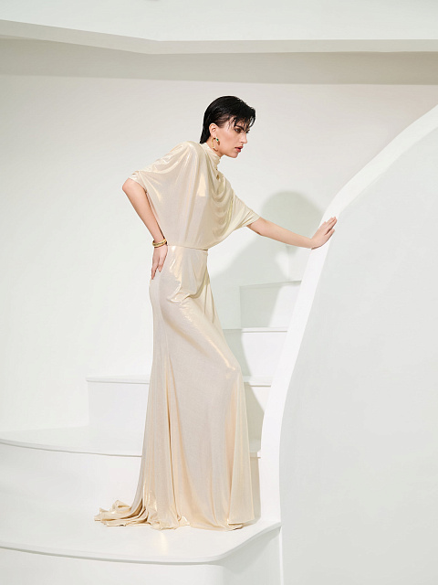 Maxi dress with draping, 3 Maxi dress with draping, 3