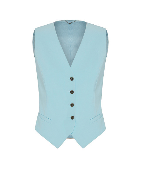 Light Blue Rayon & Silk Vest, 1