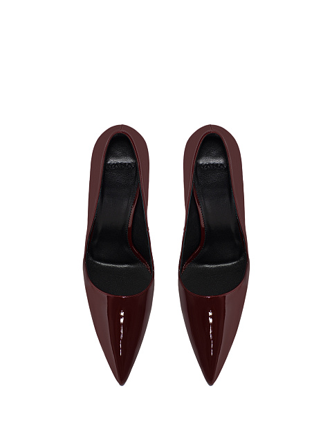 Burgundy pumps, 5