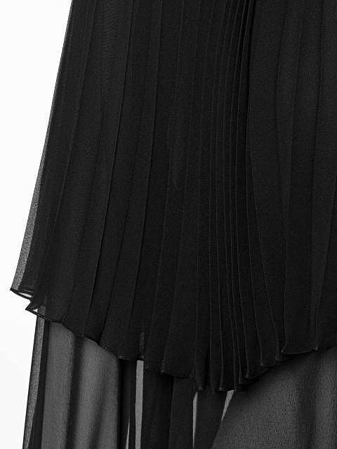 Black chiffon blouse, 5