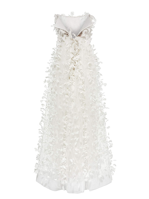White feather maxi dress, 2 White feather maxi dress, 2