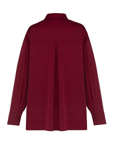 Burgundy oversized blouse, 2