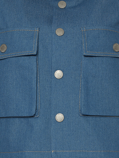 Blue Denim Jacket & Midi Skirt Set, 4 Blue Denim Jacket & Midi Skirt Set, 4