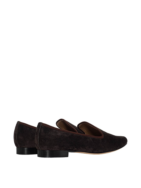 Brown suede loafers, 4