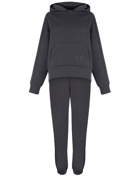 Dark Grey Embroidered Cross Jersey Set, 1 Dark Grey Embroidered Cross Jersey Set, 1