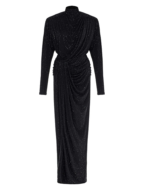 Black maxi dress with rhinestones, 1