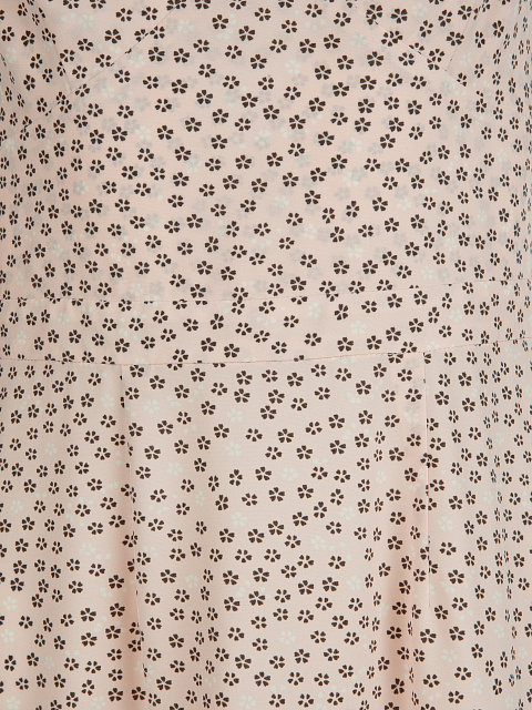 Peach Pink Flower Printed Rayon Sundress, 3 Peach Pink Flower Printed Rayon Sundress, 3