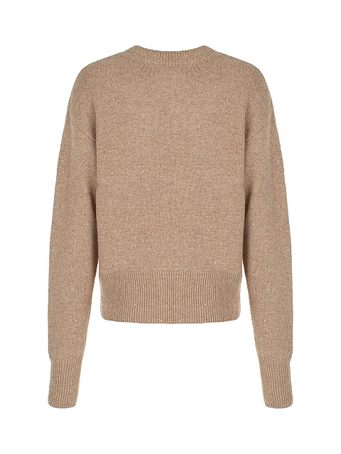 Rose Beige Lurex & Sequins Jumper, 2 Rose Beige Lurex & Sequins Jumper, 2