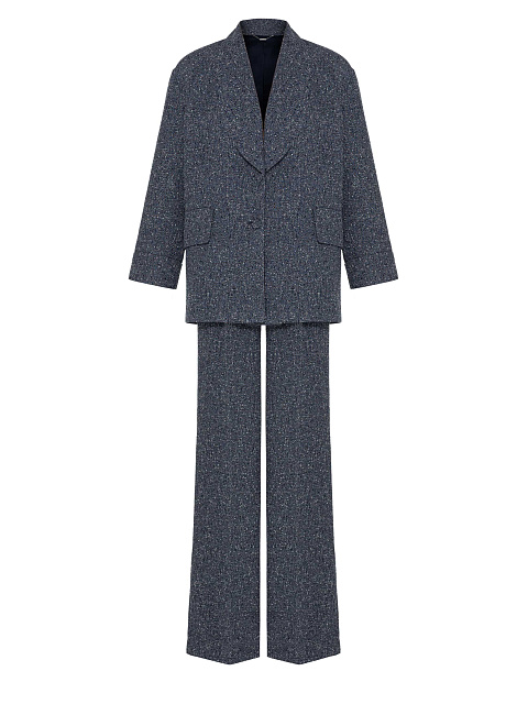 Two-piece tweed suit, 3