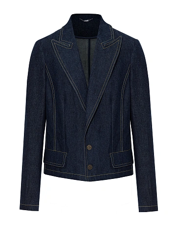 Blue denim jacket, 1