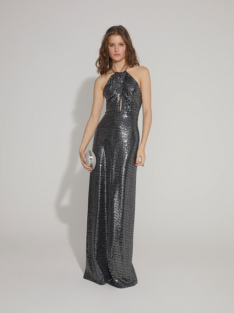 Dark Grey Sequin Maxi Dress, 5 Dark Grey Sequin Maxi Dress, 5