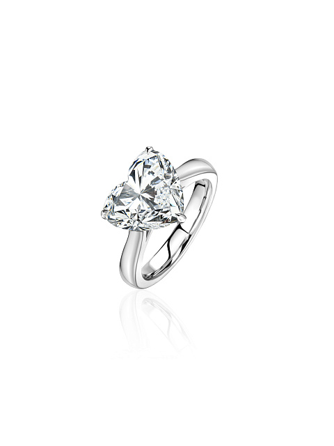 Ring with an LG diamond in a “heart” cut, 1