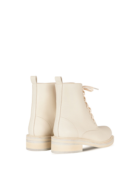 Ivory Leather Boots, 3