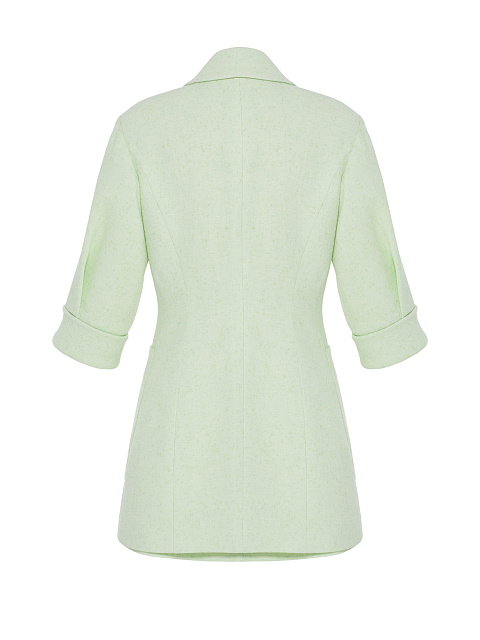 Light Green Two-piece Suit With Jacket And Mini Skirt, 2
