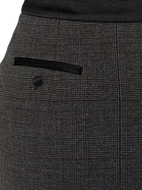 Checked suiting pencil skirt, 6