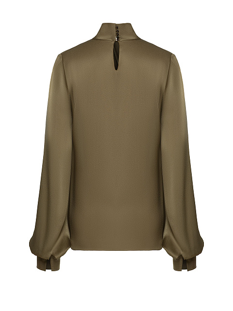 Olive Green Silk Blouse, 2 Olive Green Silk Blouse, 2