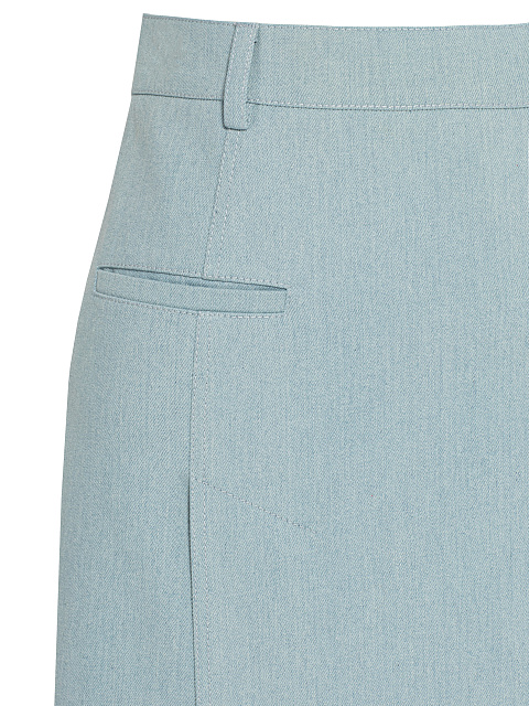 Light Blue Denim Midi Skirt Suit, 5 Light Blue Denim Midi Skirt Suit, 5