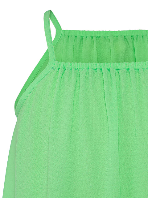 Green chiffon dress for children, 3 Green chiffon dress for children, 3