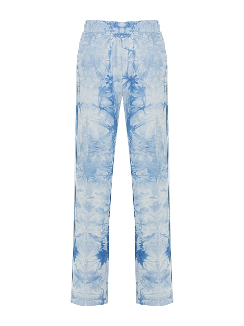 Light Blue Embroidered Tie-dye Cotton Tracksuit, 3 Light Blue Embroidered Tie-dye Cotton Tracksuit, 3