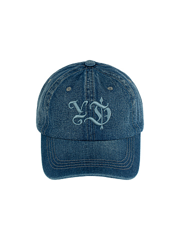 Blue & Light Blue YD Embroidered Denim Cap, 2