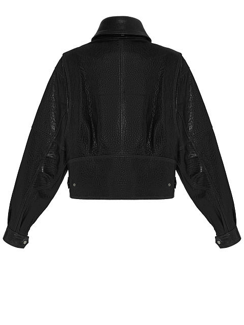 Cropped leather biker jacket, 2