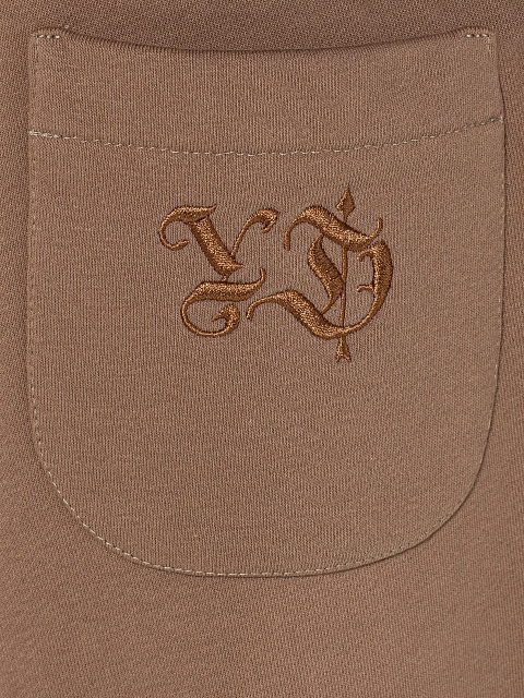 Beige knit tracksuit with Peace embroidery, 6 Beige knit tracksuit with Peace embroidery, 6