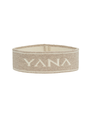 Beige wool headband, 1