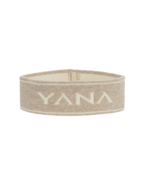 Beige wool headband, 1