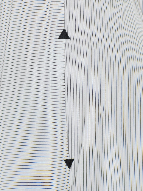 White & Black Striped Cotton Maxi Dress, 4