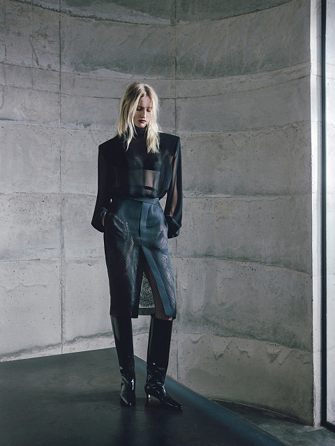 Chiffon bodysuit blouse, 2