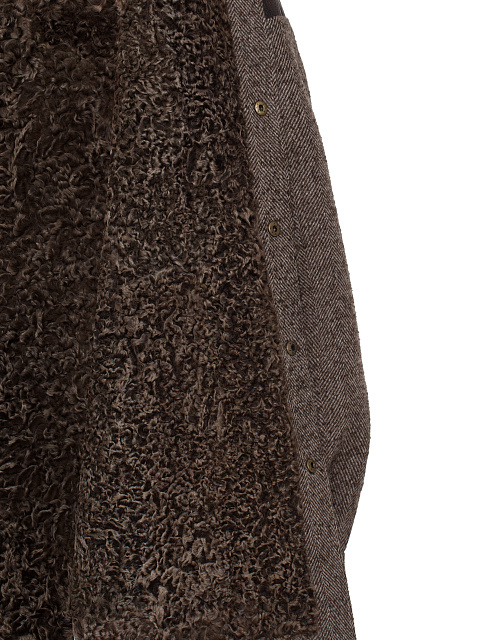 Brown Wool & Astrakhan Fur Jacket, 5 Brown Wool & Astrakhan Fur Jacket, 5